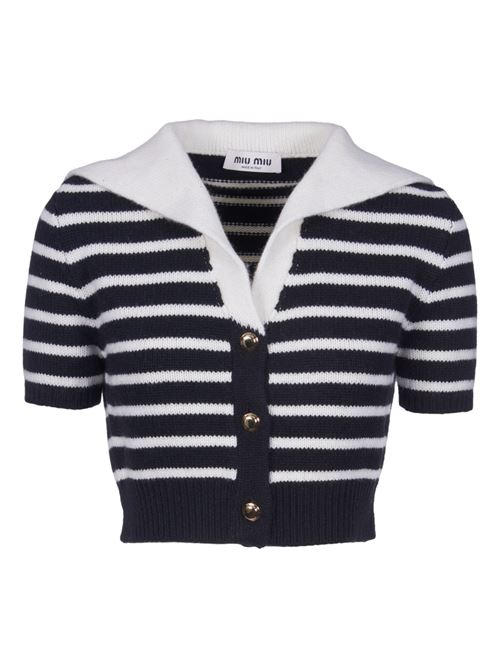 Cardigan in cashmere MIU MIU | MMF86312BDSOOOF0889